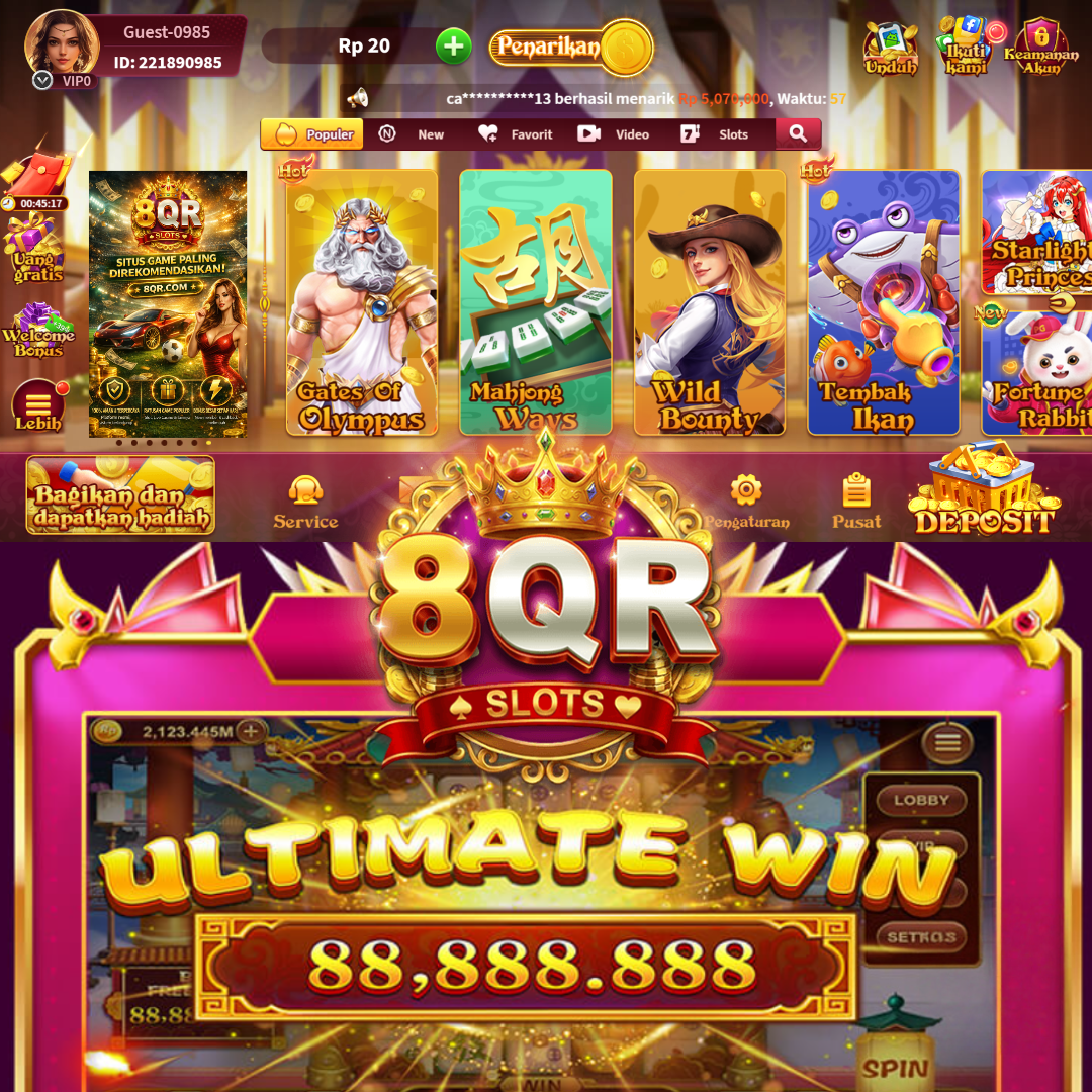 8QR - Dowdload & Install Aplikasi Slot Asli Minimal Bet 400 Perak
