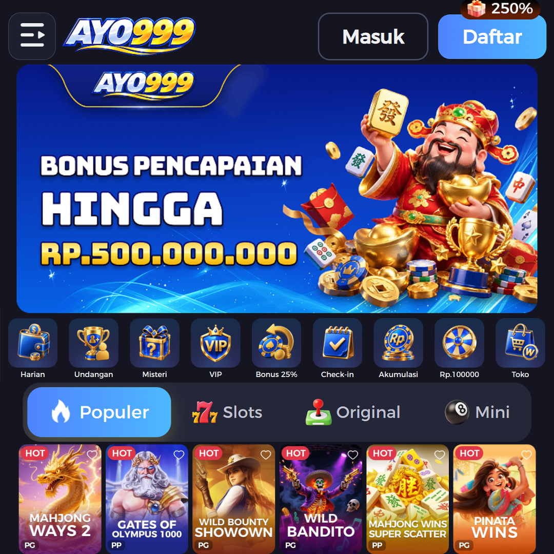Tampilan pertama ayo999